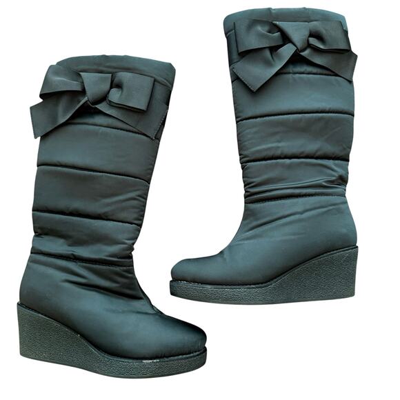 Kate Spade Cagney Puffer Boot Black size 7 - Picture 1 of 6